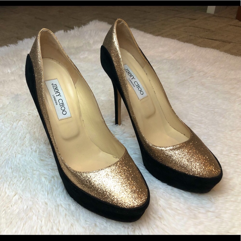 Jimmy Choo Sepia Pumps in Rose Gold